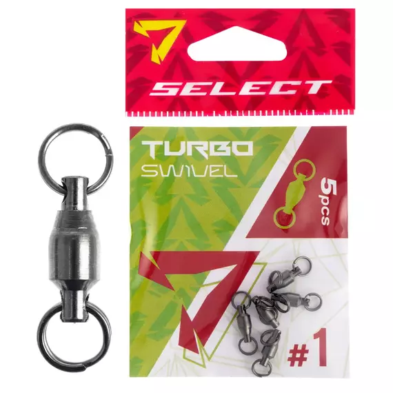 Вертлюжок Select Turbo Swivel #1 (5 шт / уп), Размер: #1 (17 мм), фото 